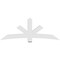 Ekena Millwork Alberta Architectural Grade PVC Gable Bracket, 84"W x 31 1/2"H x 4"D x 6"F, 9/12 Pitch GBP084X32X0406ALB00 - alternate 4